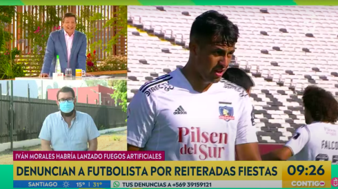 Julio César Rodríguez comentó con una sonrisa en su rostro las polémicas fiestas del jugador de Colo Colo, Iván Morales.
