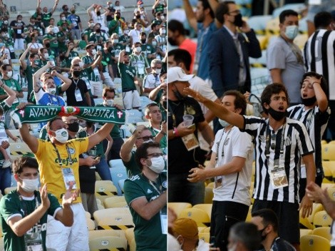 ¿Y la distancia? Polémica por invitados de Palmeiras y Santos