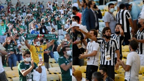 Hinchas sin mascarilla y gritando se han visto en la final de Copa Libertadores