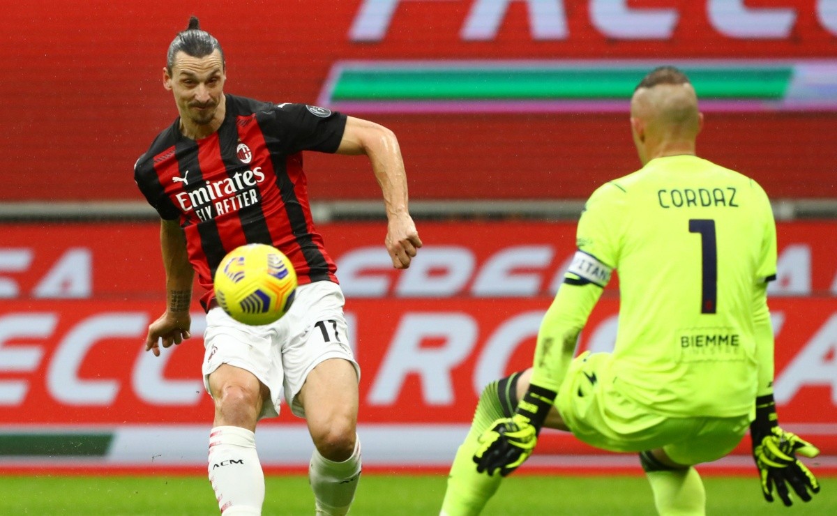 AC Milan Vs Crotone | Zlatan Ibrahimovic Llega A Los 500 Goles ...