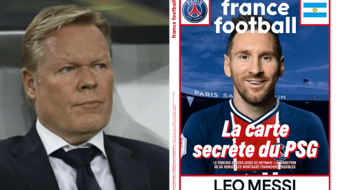 Ronald Koeman molesto con la portada de France Football