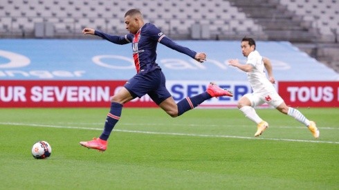 Kylian Mbappé ante el Olympique de Marsella