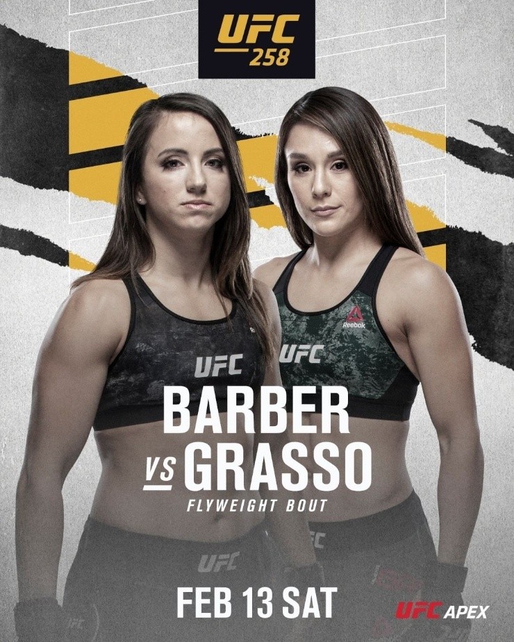 Maycee Barber vs Alexa Grasso es otra de las grandes peleas de UFC 258. (Foto: UFC)