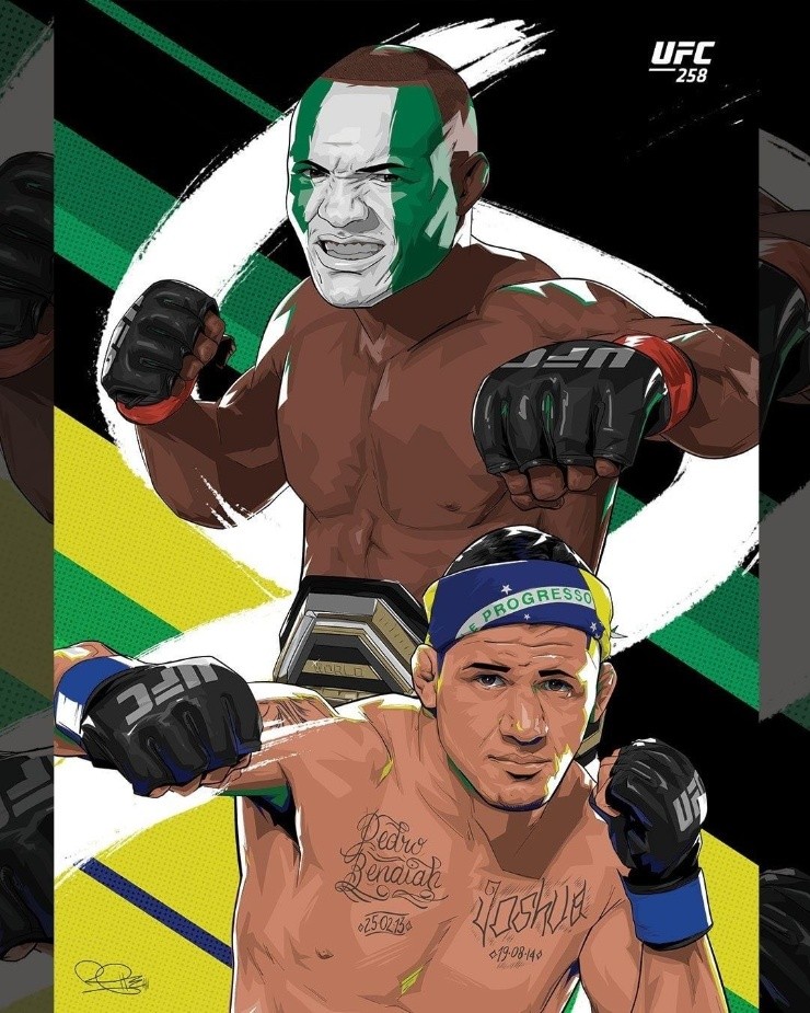 El nigeriano buscará retener su título Welter frente a Burns. (Fuente: UFC)