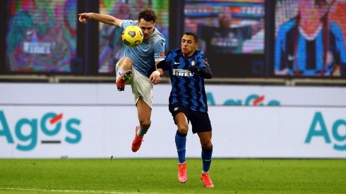 Alexis Sánchez entró en los últimos minutos en la victoria del Inter sobre Lazio.