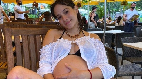 Rocío Toscano retrató su embarazo en Instagram.
