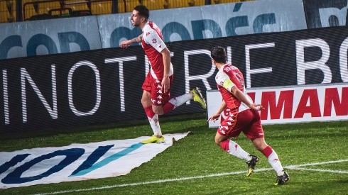 Bam Bam Maripán festeja su nuevo gol en Mónaco... contra PSG.