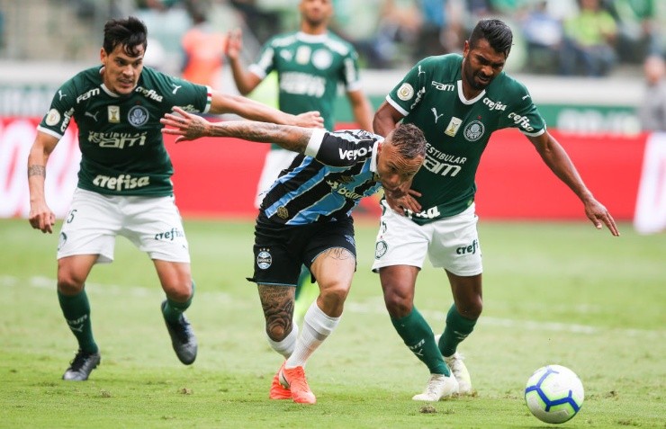Gremio y Palmeiras igualaron a un gol la última vez que se enfrentaron en el Brasileirao. (Getty)