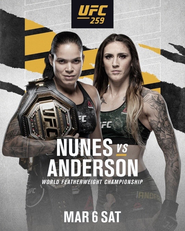 Amanda Nunes enfrentará a Megan Anderson por el título Pluma femenino. (Foto: UFC)