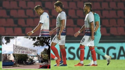 San Lorenzo recibe carteles de insultos por su goleada recibida ante equipo menor de Argentina