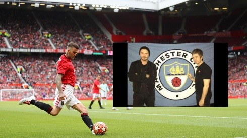 David Beckham festejó el triunfo del United burlándose del vocalista de Oasis