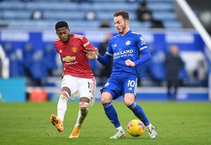 Manchester Utd y Leicester City igualaron a dos goles la última vez que se enfrentaron. (Foto: Getty)