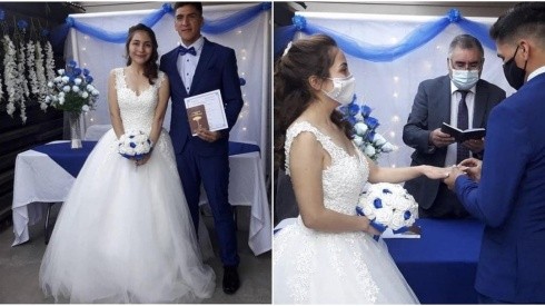 Marcelino Núñez, la novia y un matrimonio a los colores cruzados.