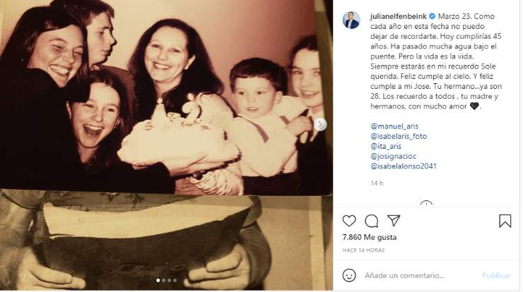 Julian Elfenbein en Instagram