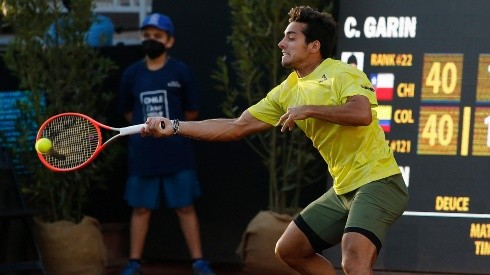 Garin en el Chile Open, donde logró su quinto título ATP
