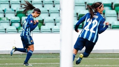 Daniela Zamora debuta con un gol en el Djurgardens
