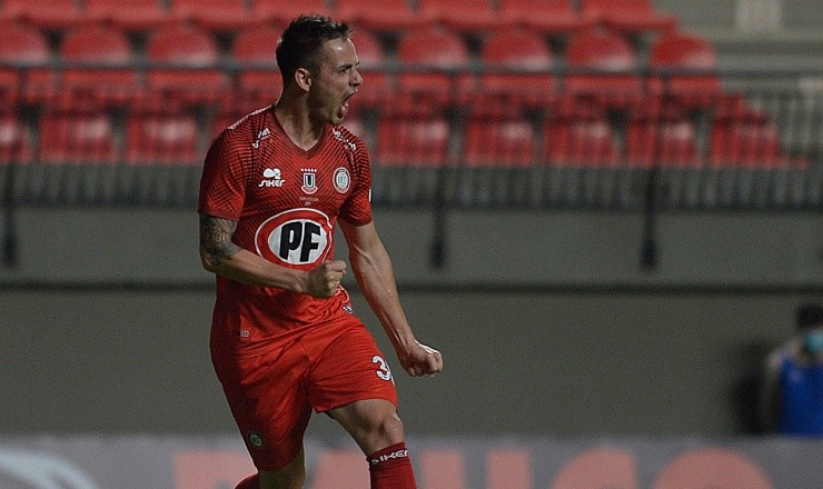 Octavio Rivero anotó en el triunfo de Unión La Calera ante Unión Española en la fecha 2 del Campeonato Nacional. | Agencia Uno.