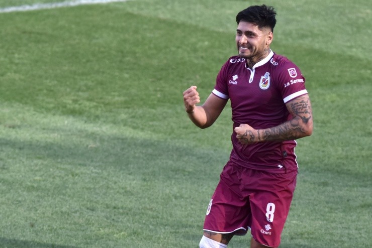 Sebastián Leyton se matriculó como goleador del Campeonato Nacional 2021, gracias a sus tres tantos en dos partidos. | Foto: Agencia Uno.
