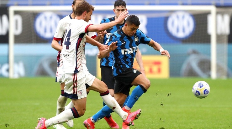 Alexis Sánchez fue titular en la victoria de Inter sobre Cagliari
