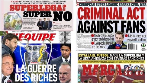 Recortes: así reaccionaron los diarios europeos a la Superliga.
