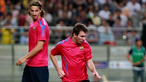Messi y Zlatan compartieron camarín en el Barcelona