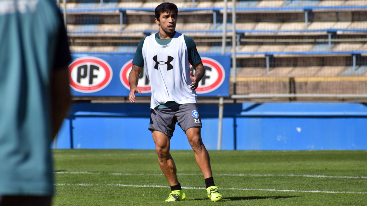 El puntero ya entrena en la precordillera.(FOTO: Cruzados)