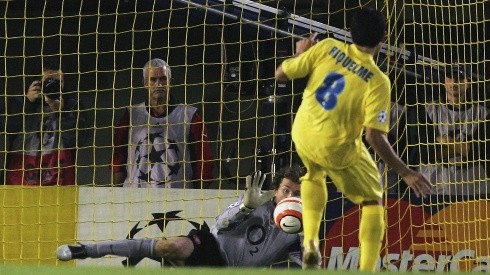 Juan Román Riquelme falló un penal clave en Champions League.