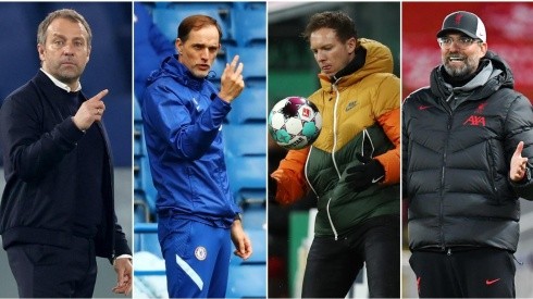 Flick, Tuchel, Nagelsmann y Klopp son las caras de la revolución de los entrenadores germanos.