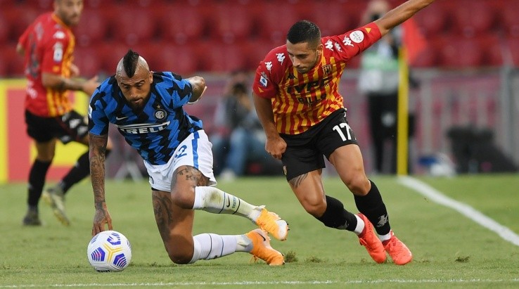 Arturo Vidal, mediocampista chileno del Inter de Milán