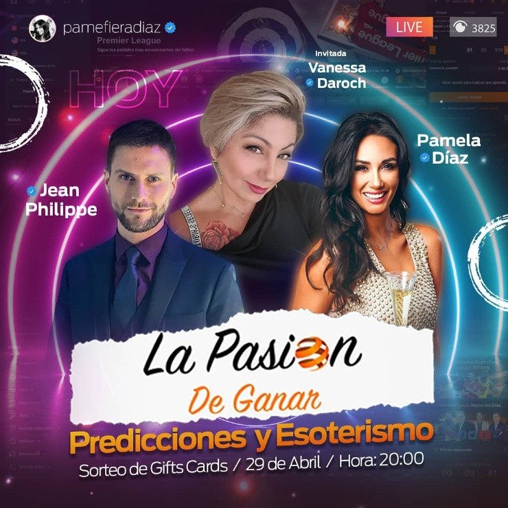 Vanessa Daroch participó en el programa La Pasión de Ganar, conducido por Pamela Díaz y Jean Philippe Cretton. | Foto: Juegaenlinea.