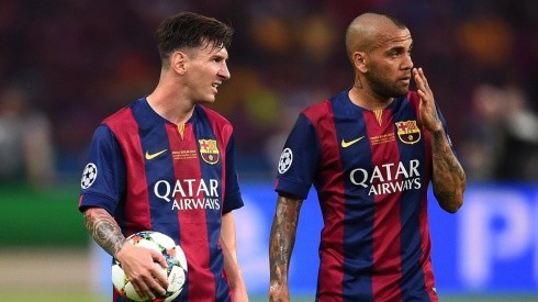 Dani Alves fue uno de los grandes socios de Lionel Messi en Barcelona.