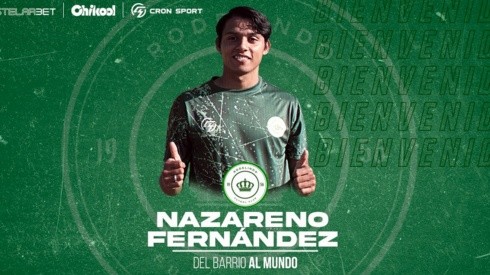 Nazareno Fernández tiene 22 años y llega como volante mixto al plantel del Rodelindo Román