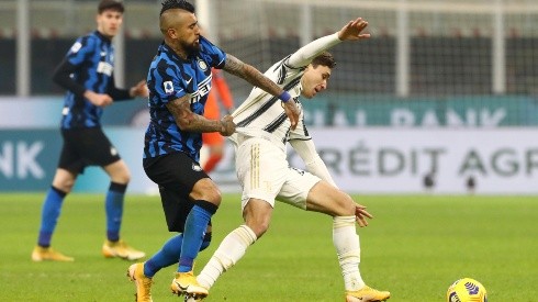 Arturo Vidal celebró el Scudetto en su primera campaña con el Inter.