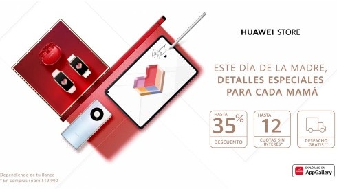 Huawei sorprende con espectaculares ofertas para el Día de la Madre a través de la tienda online.