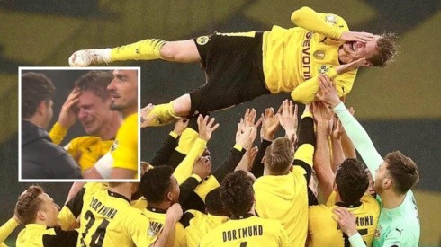 Lukasz Piszczek llora en su despedida del Dortmund