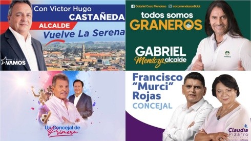 Víctor Castañeda, Gabriel Mendoza, Jorge Garcés y Murci Rojas aparecen entre los derrotados de la jornada de elecciones en todo el país