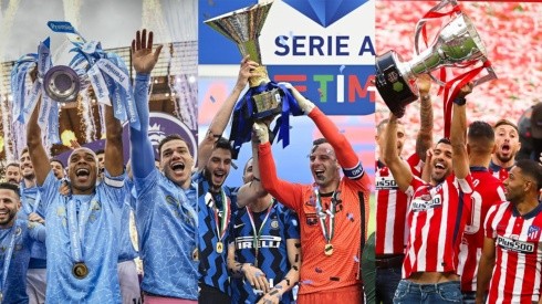 Manchester City, Inter y Atlético fueron campeones de sus ligas