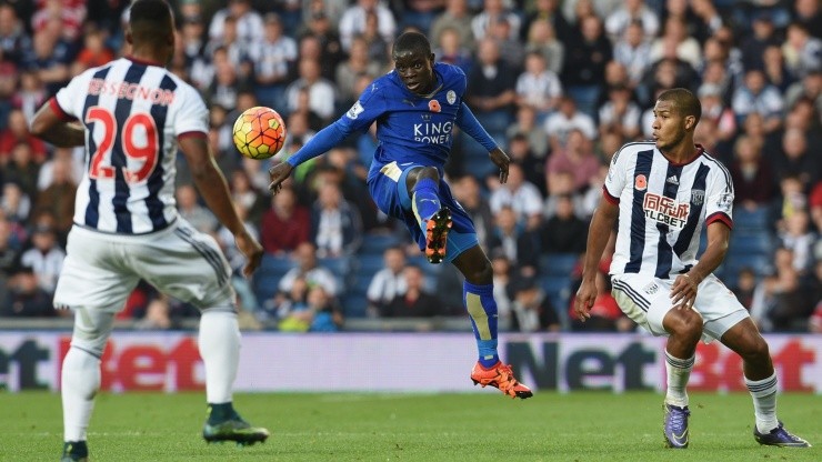 N&#039;Golo Kanté fue campeón de la Premier League con el Leicester City antes de saltar al Chelsea. Foto: Getty