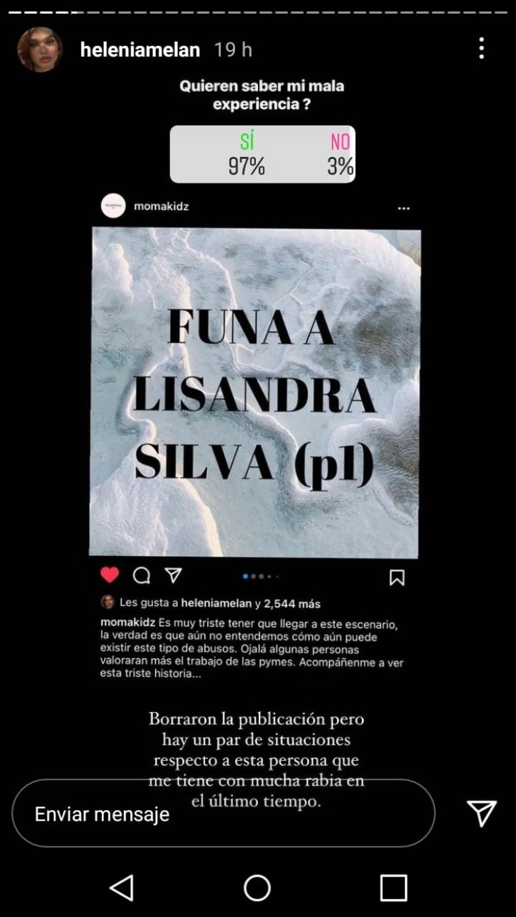 Helénia Melán Instagram