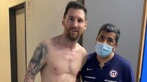 Wilson Vásquez se tomó la foto con Messi igual que Gary