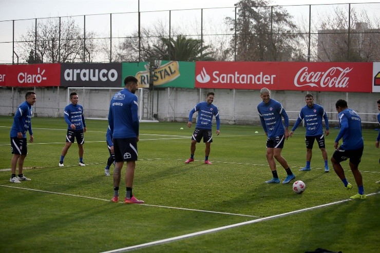 La Roja entrenó arduamente este sábado.