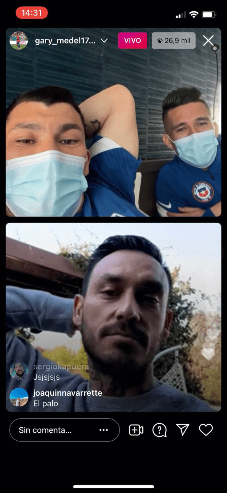 El mediático Mauricio Pinilla en conversación con Gary Medel