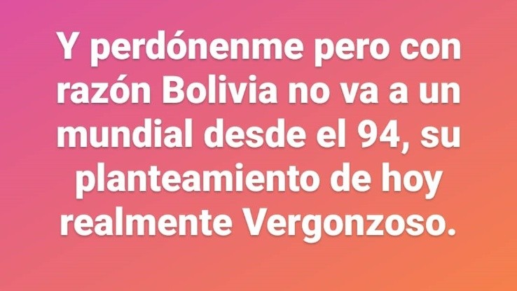 Ronald de la Fuente defendió a la selección chilena y se lanzó contra Bolivia