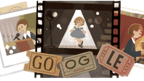 La niña dorada de Hollywood fue recordada por Google.