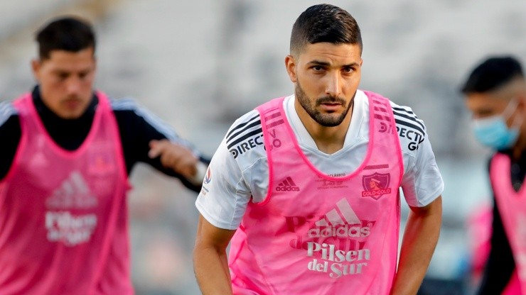 Nicolás Blandi, delantero argentino de Colo Colo Nicolás Blandi, delantero argentino de Colo Colo