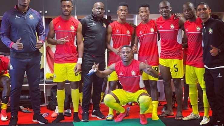 Salas Malico, delantero de la selección de Mozambique Salas Malico, delantero de la selección de Mozambique