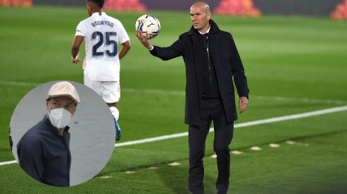 Zinedine Zidane mostró su molestia con un periodista.