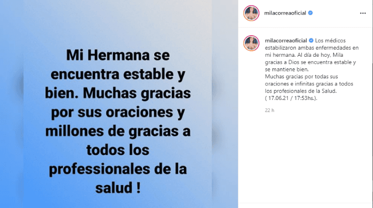 Mila Correa Instagram