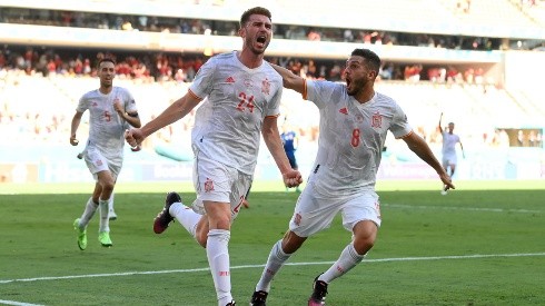 Laporte marcó su primer gol en la selección española