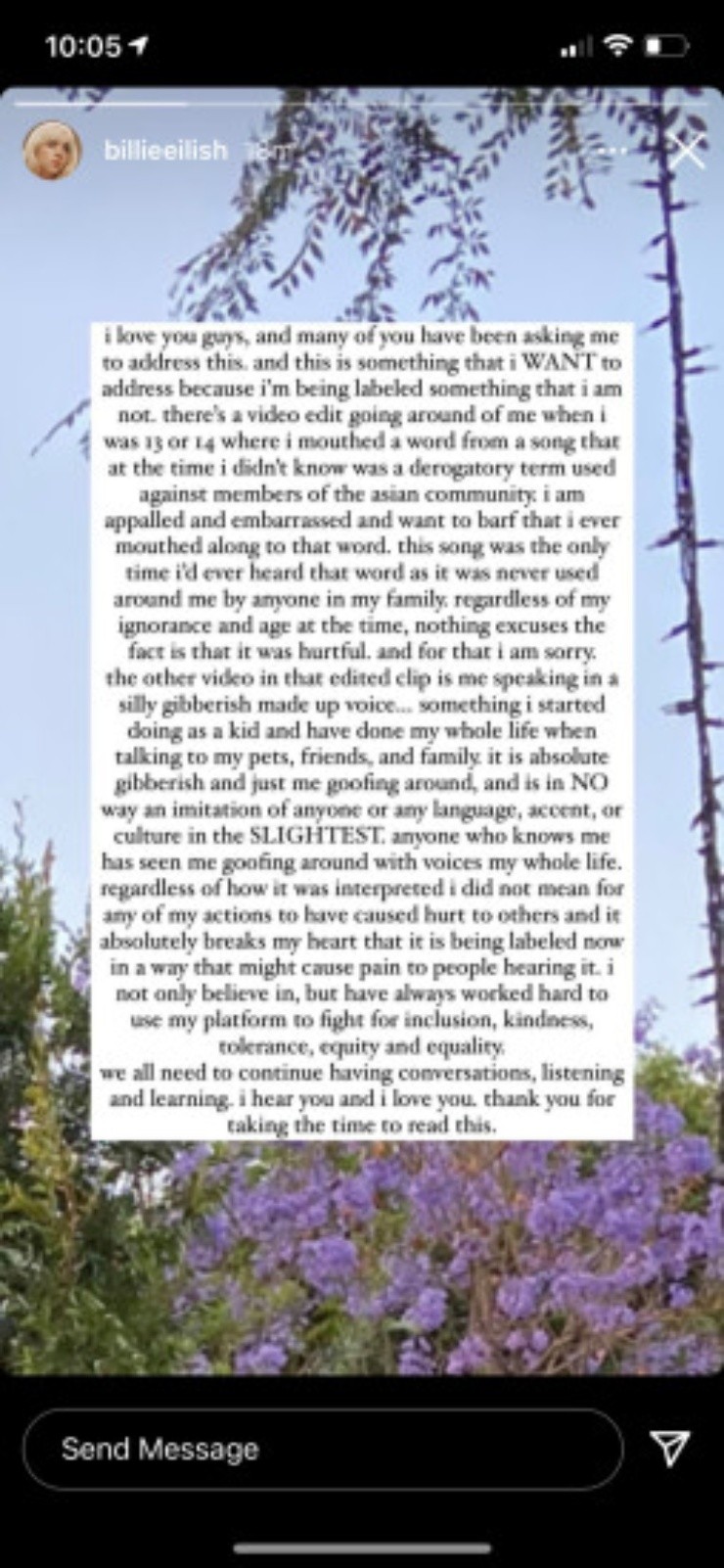 Billie Eilish Instagram